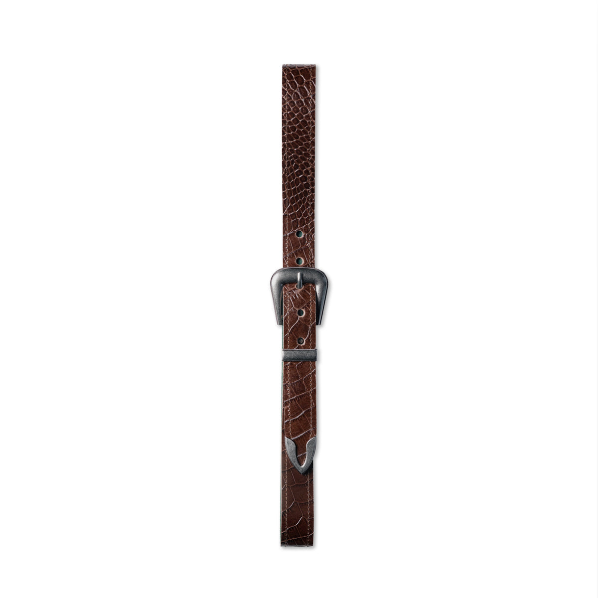 Croc Belt Brown