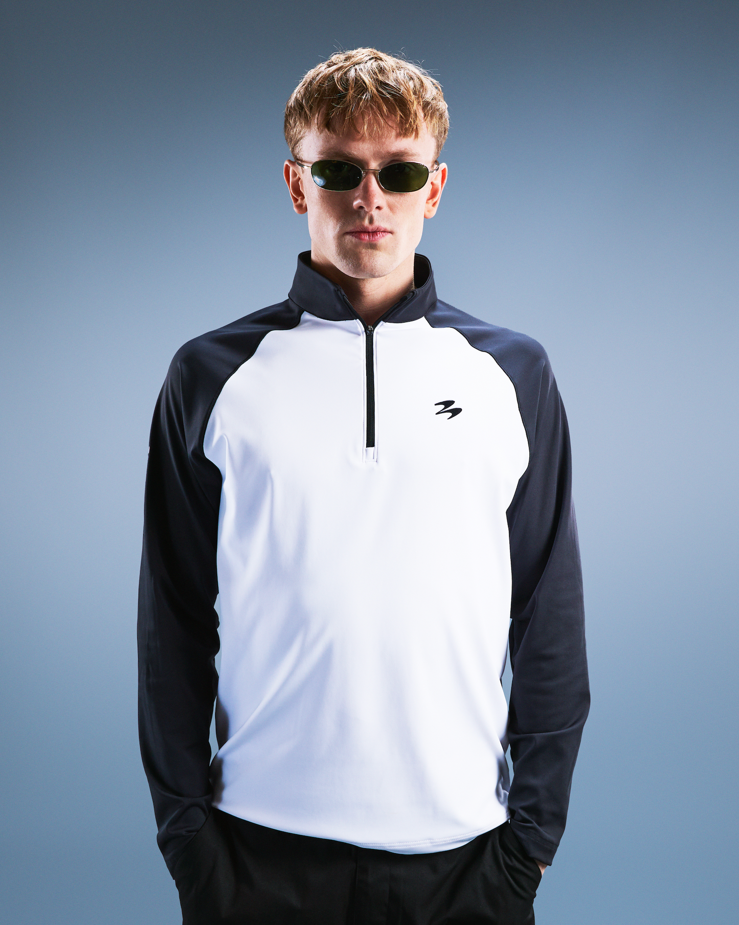 Half-Zip 2.0 Two Tone Black/White