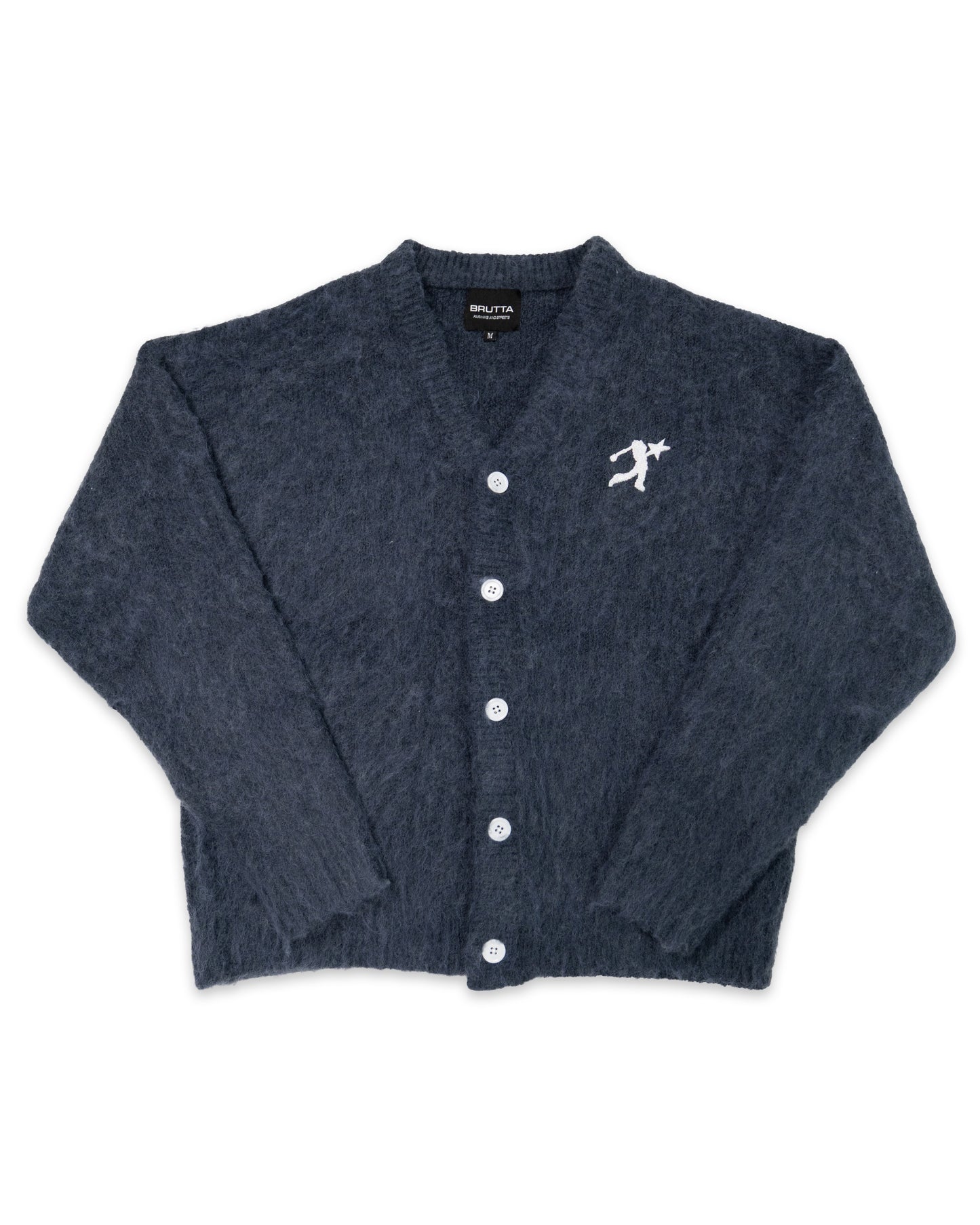 Steel Mohair Cardigan