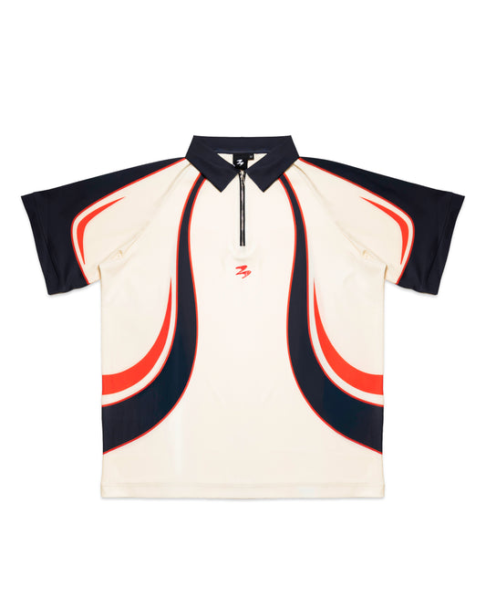 Apex Zip Polo Bone