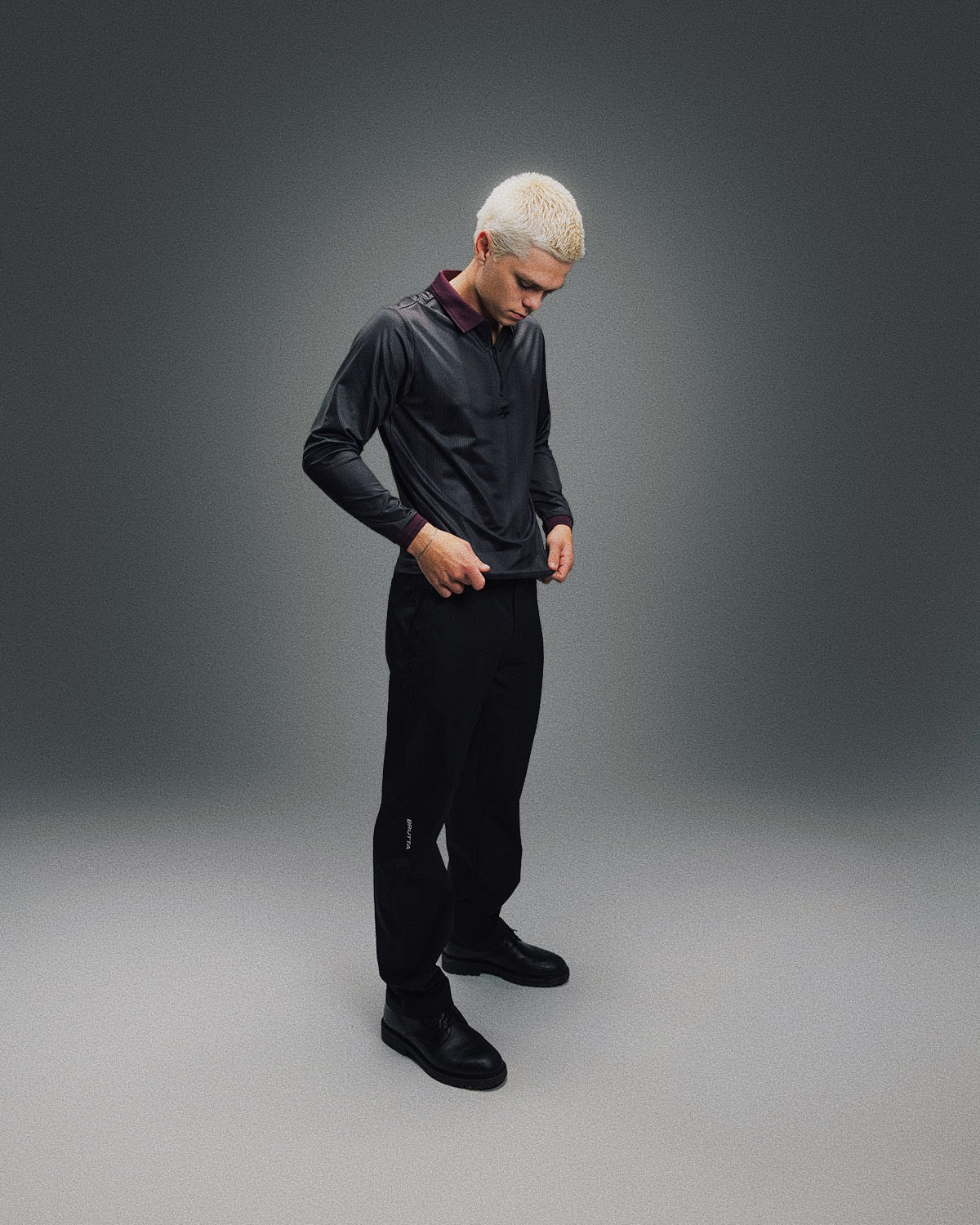 Shadow LS Zip Polo