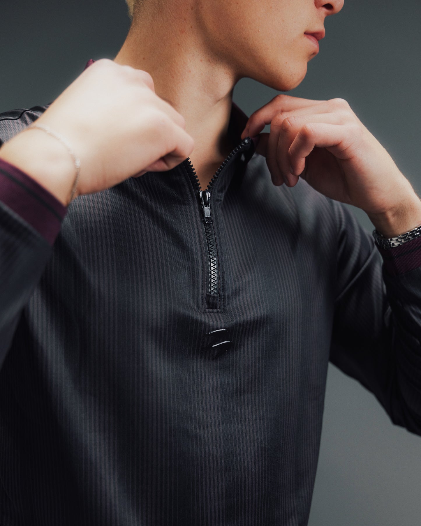 Shadow LS Zip Polo