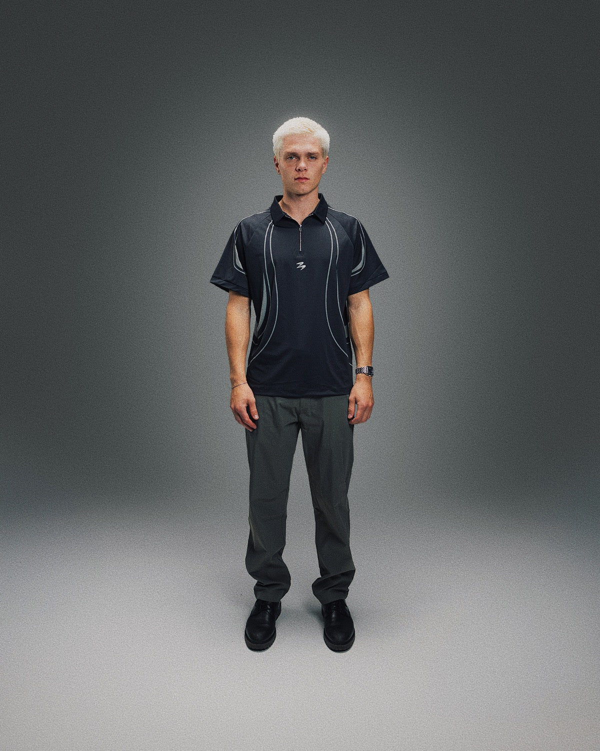 Apex Zip Polo Midnight