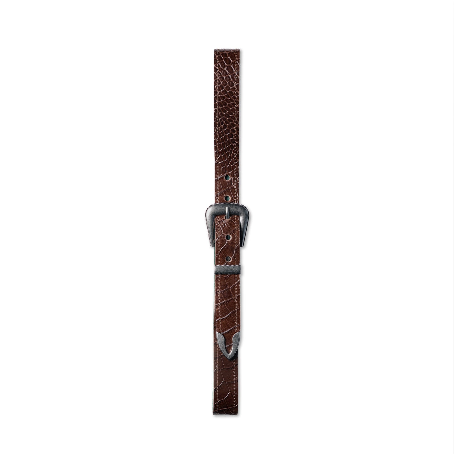 Croc Belt Brown