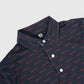Overprint Polo Black/Red