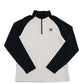 Half Zip Two Tone Black/Gray