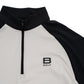 Half Zip Two Tone Black/Gray