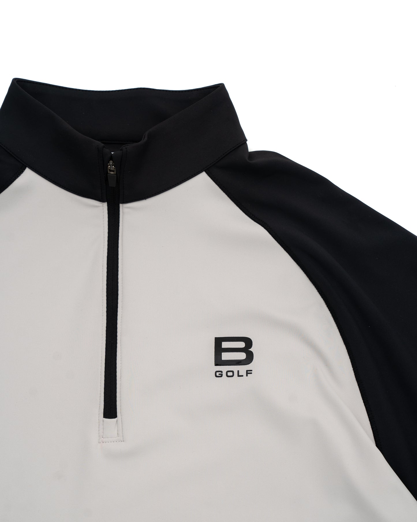 Half Zip Two Tone Black/Gray
