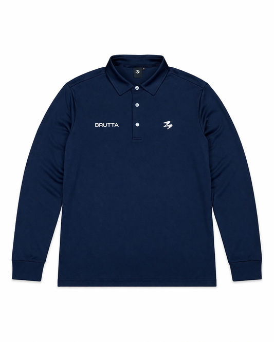 Long Sleeve Polo Navy