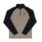 Half Zip Two Tone Black/Army Green