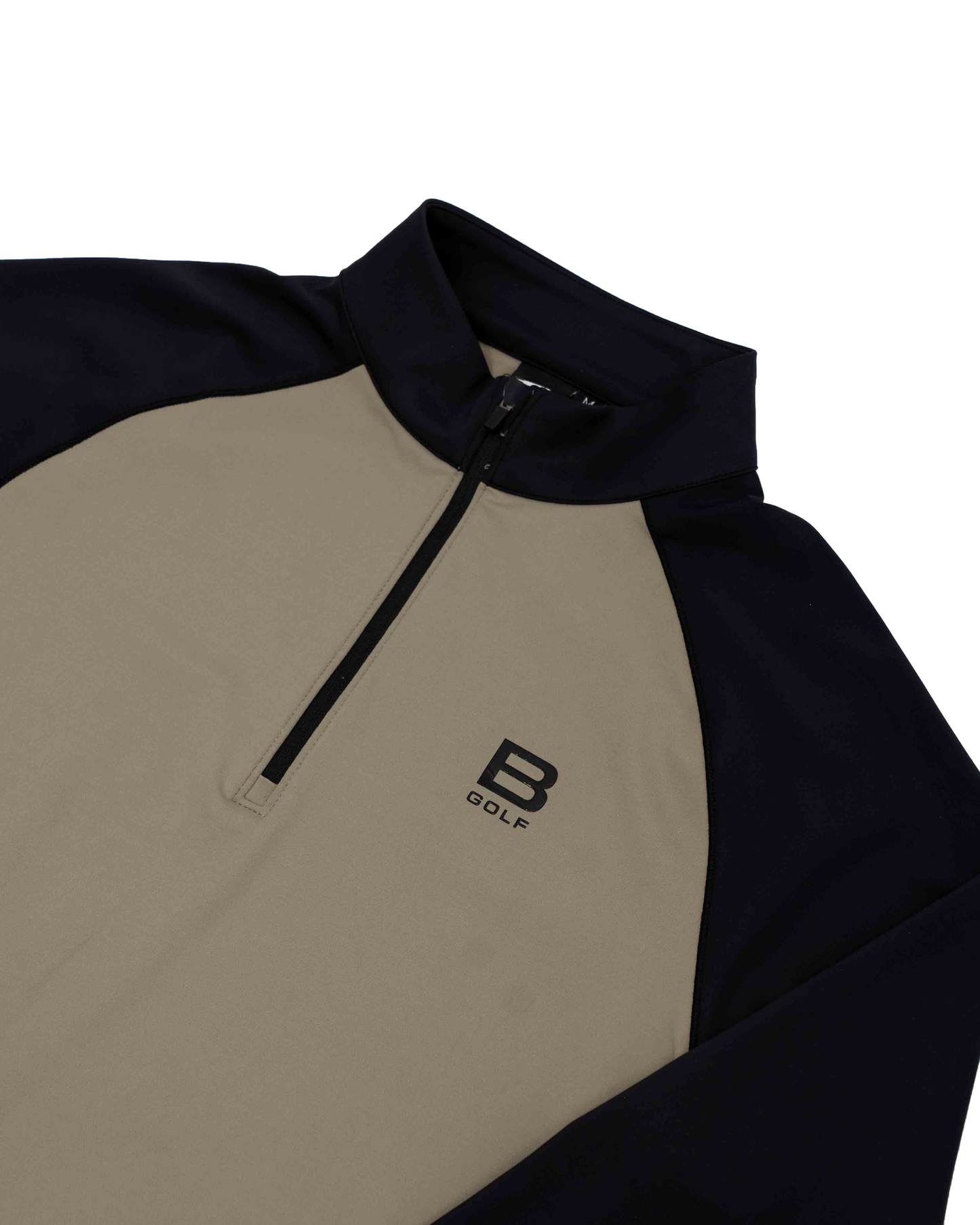 Half Zip Two Tone Black/Army Green