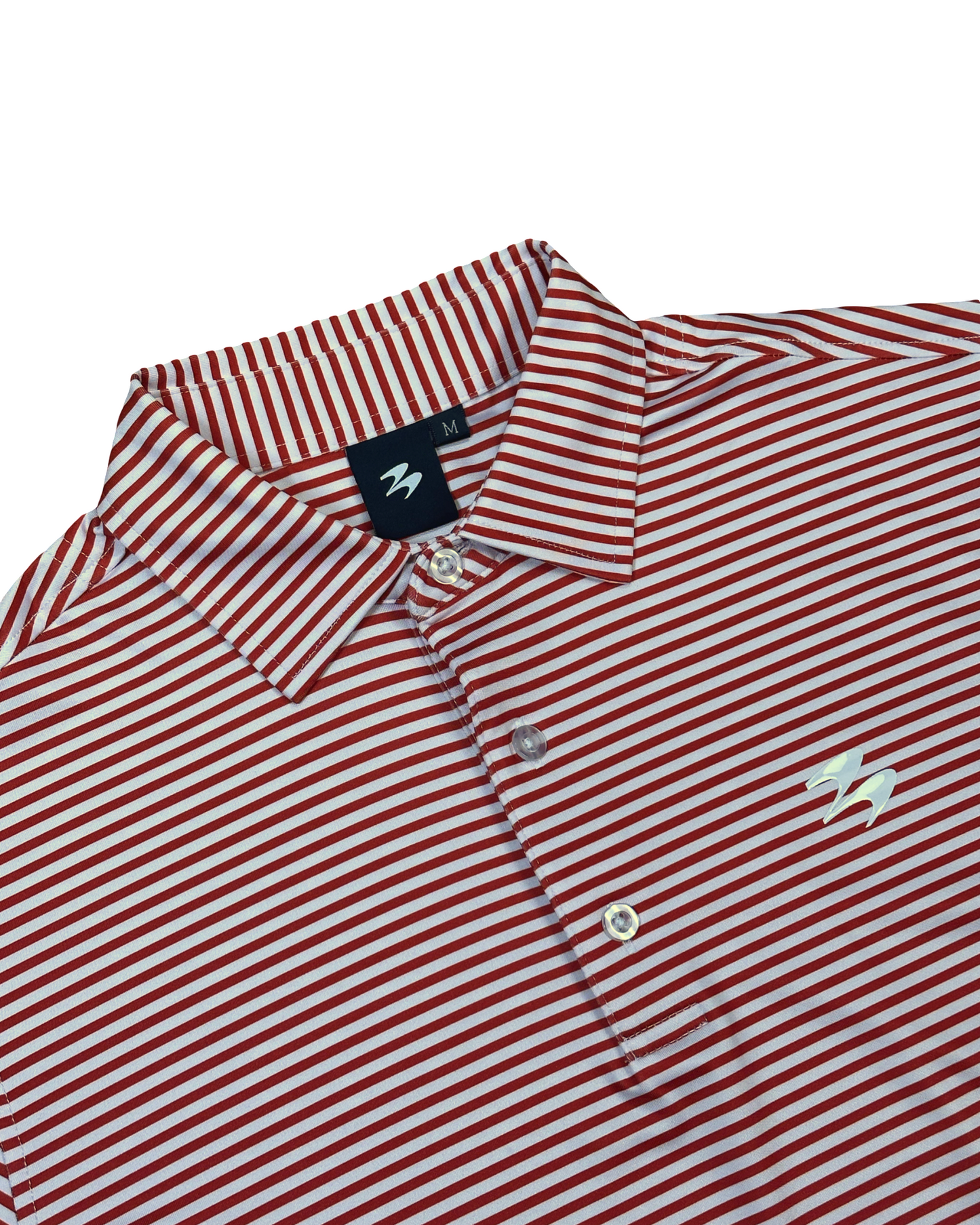 Striped polo Red