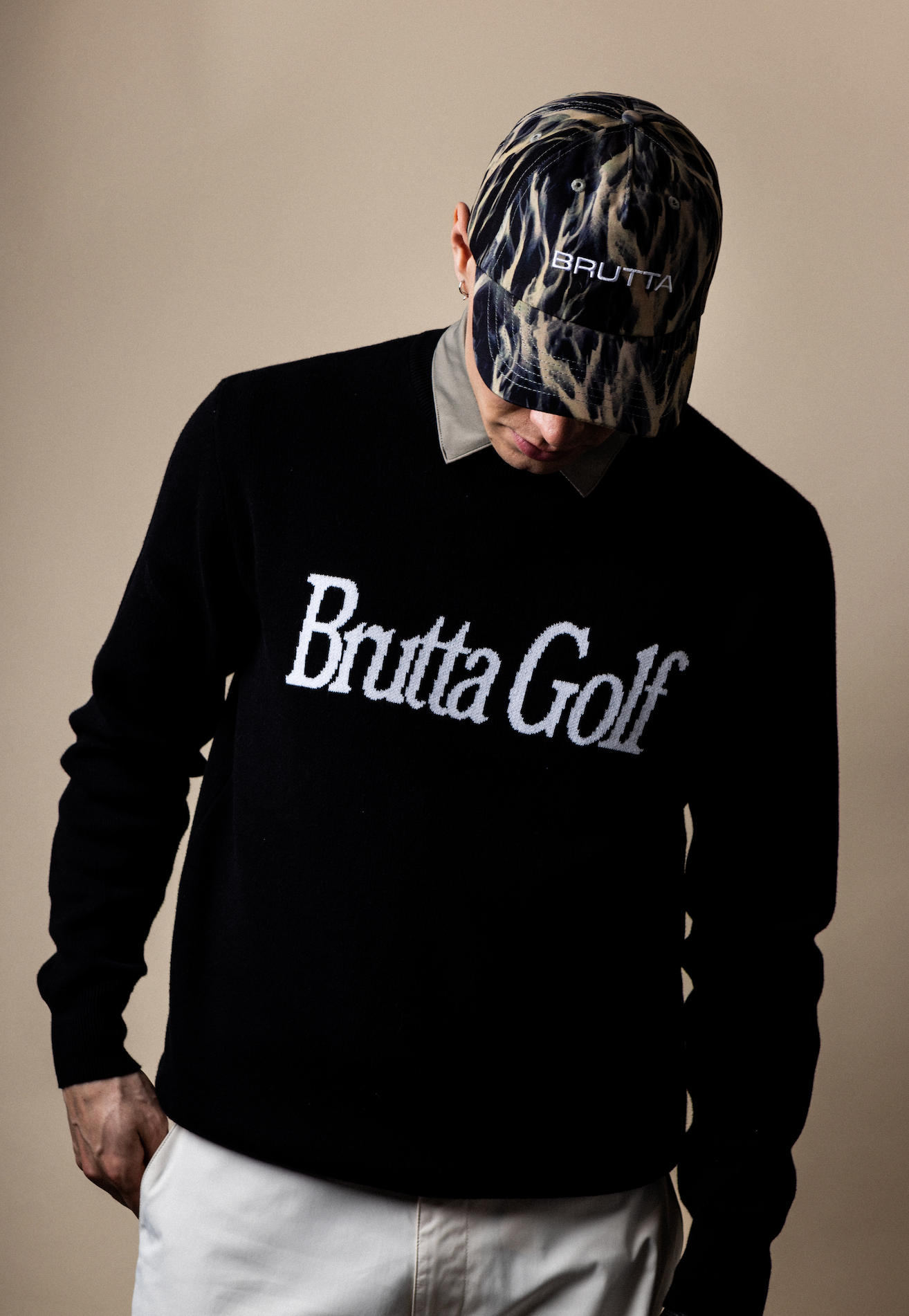 Knitted Logo Sweater Black