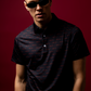 Overprint Polo Black/Red