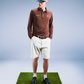 Long Sleeve Polo Chocolate