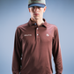 Long Sleeve Polo Chocolate
