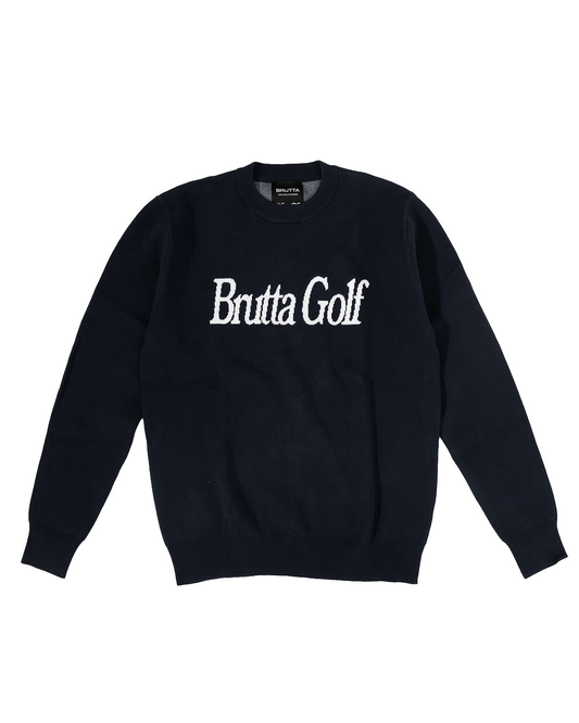 Knitted Logo Sweater Black
