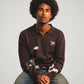 Swingman Knit Quarter Zip Brown