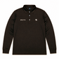 Long Sleeve Polo Chocolate
