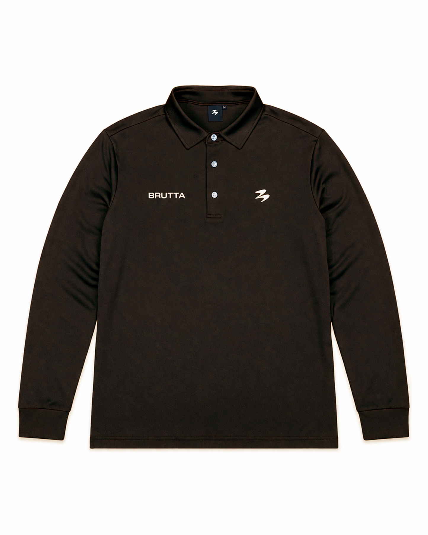 Long Sleeve Polo Chocolate
